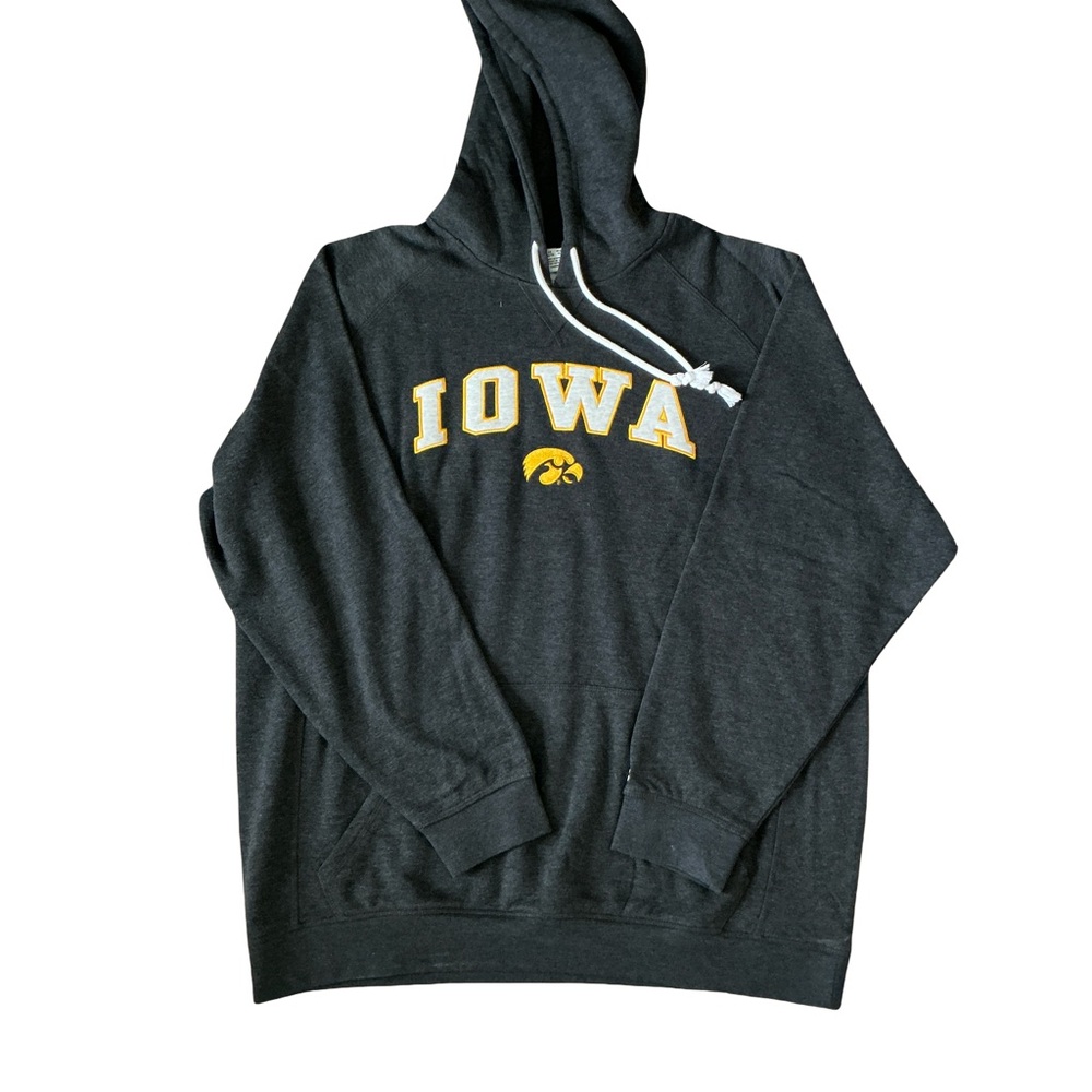 Iowa Black Hoodie Sweater Size XL Champion